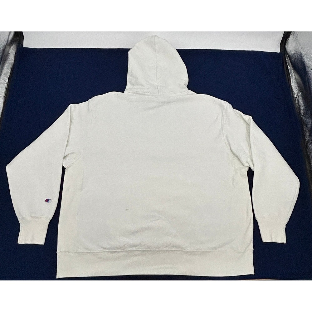 Champion Reverse Weave Hoodie Mens 2XL White Penn State Sweatshirt - Picture 5 of 10
